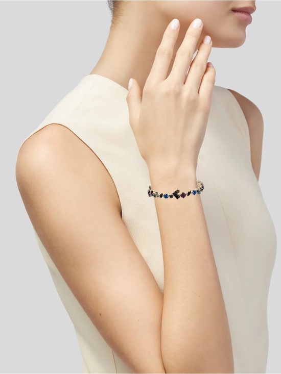 Etro Jewelry - ETRO STRASS CRYSTAL BANGLE BRACELET